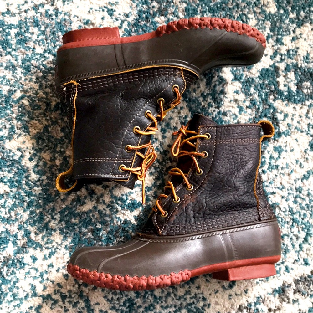 Women's L.L.Bean Boots, 8" Bison Leather